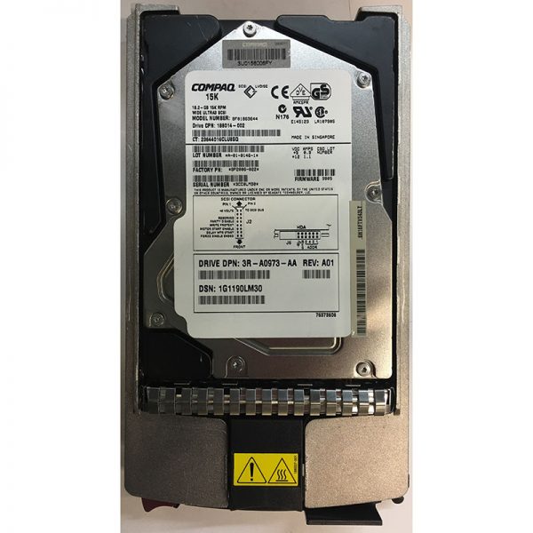 3R-A0973-AA - Compaq 18GB 15K RPM SCSI 3.5" HDD 80pin w/ tray