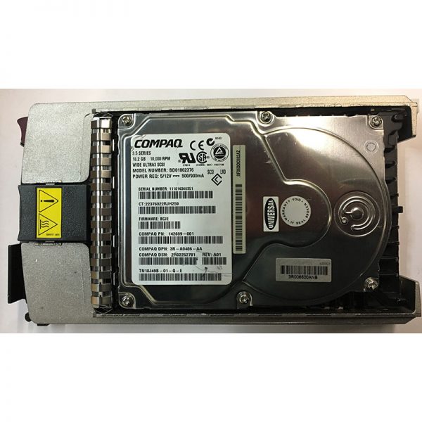 3R-A0406-AA - Compaq 18GB 10K RPM SCSI 3.5" HDD 80 pin w/ tray