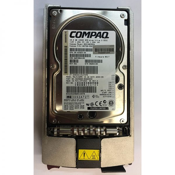 BD018635C4 - Compaq 18GB 10K RPM SCSI 3.5" HDD 80 pin w/ tray