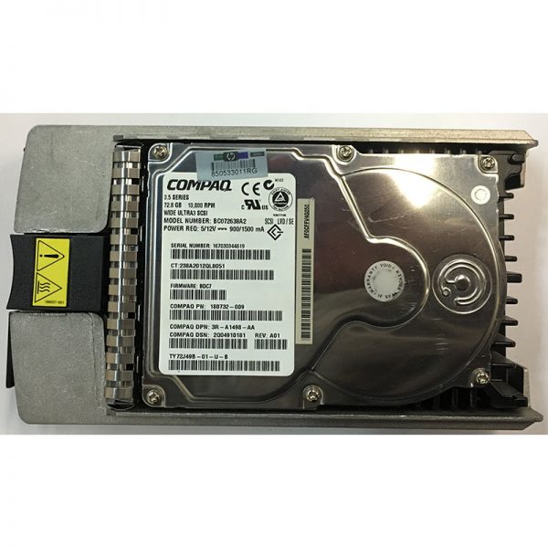 BC072638A2 - Compaq 73GB 10K RPM SCSI 3.5" HDD w/ tray