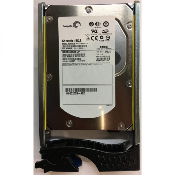 118032553-A02 - EMC 146GB 15K RPM FC 3.5" HDD for all CX4's, CX3-80, -40, -40C, -40F, -20, -20C, -20F, -10C series