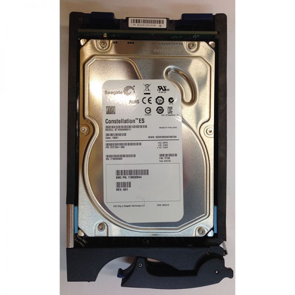 118032844 - EMC 1TB 7200 RPM SATA 3.5" HDD for all CX4's, CX3-80, -40, -40C, -40F, -20, -20C, -20F,- 10C series 15 bay enclosures.