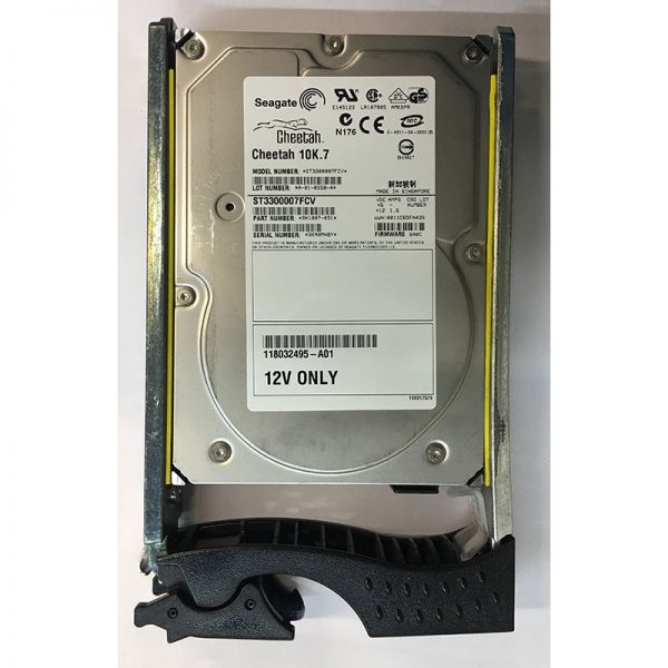 118032495-A01 - EMC 300GB 10K RPM FC 3.5" HDD for all CX4's, CX3-80, -40, -40C, -40F, -20, 20C, 20F, 10C 15 slot enclosures