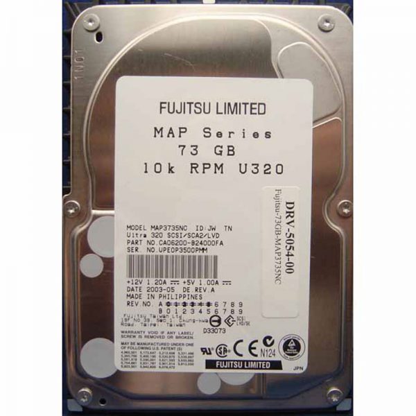 MAP3735NC - Fujitsu 73GB 10K RPM SCSI 3.5" HDD 80 pin U320