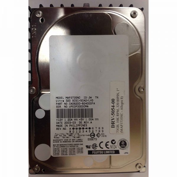 CA06200-B24000FA - Fujitsu 73GB 10K RPM SCSI 3.5" HDD 80 pin U320