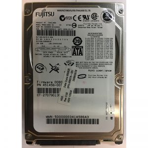 MHW2120BJ - Fujitsu 120GB 7200 RPM SATA 2.5" HDD