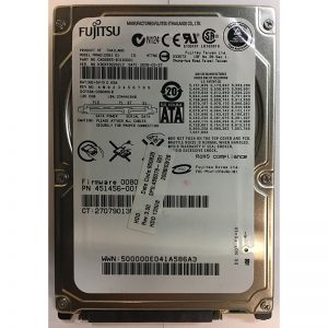 455079-001 - HP 120GB 7200 RPM SATA 2.5" HDD Fujitsu version