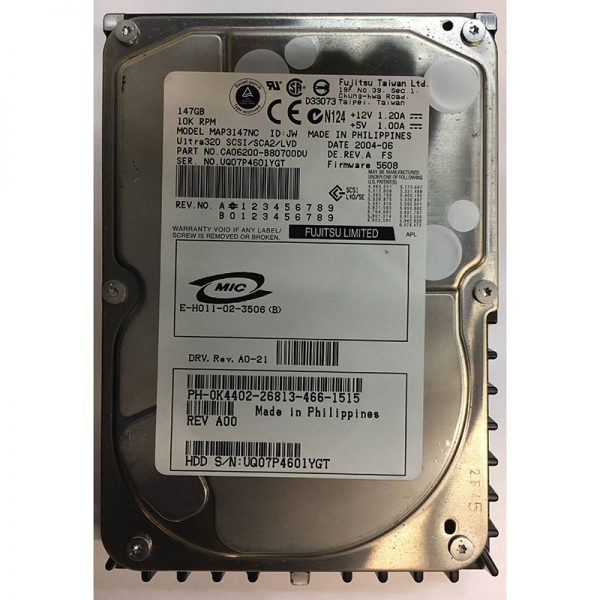 0K4402 - Dell 146GB 10K RPM SCSI 3.5" HDD U320 80 pin