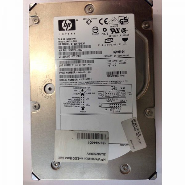 403210-001 - HP 36GB 15K RPM SCSI 3.5" HDD U320 68 pin, Seagate 9X6005-044 version