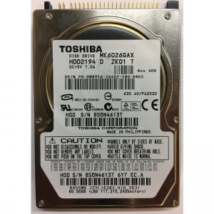 HDD2194D - Toshiba 60GB 5400 RPM IDE 2.5" HDD