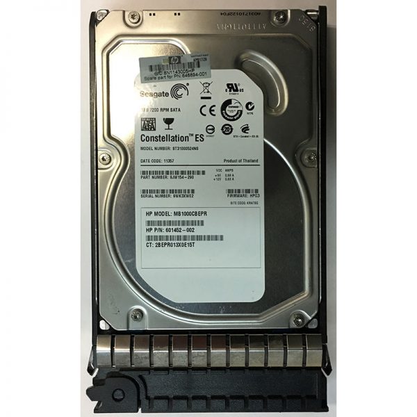 MB1000CBEPR - HP 1TB 7200 RPM SATA 3.5" HDD w/ tray