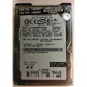 HTS548040M9AT00 - Hitachi 40GB 5400 RPM IDE 2.5" HDD