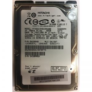 HTS541640J9SA00 - Hitachi 40GB 5400 RPM SATA 2.5" HDD