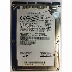 0A27410 - Hitachi 100GB 5400 RPM SATA 2.5" HDD