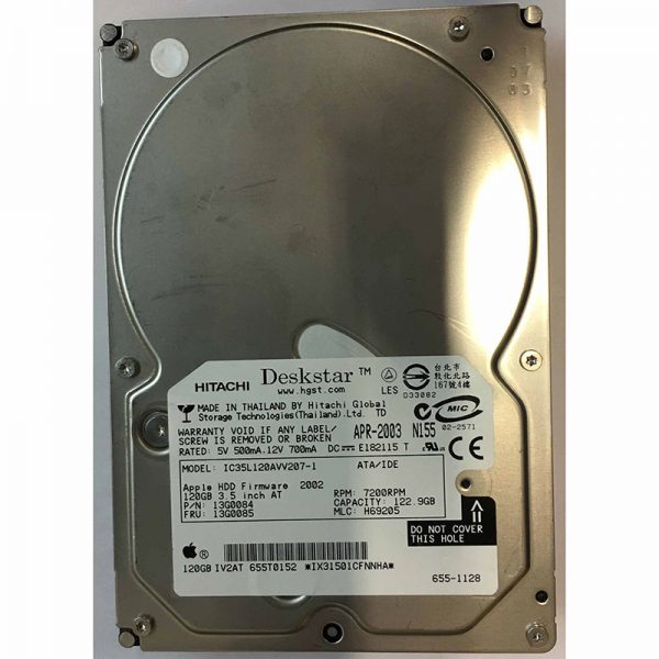 655-1128 - Apple 122GB 7200 RPM IDE  3.5" HDD