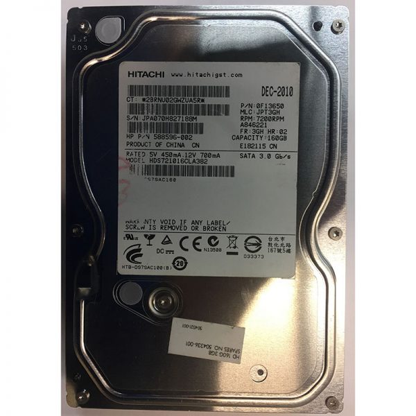 HDS721016CLA382 - Hitachi 160GB 7200 RPM SATA 3.5" HDD