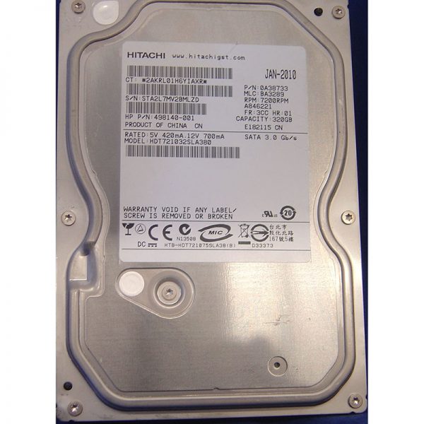 HDT721032SLA380 - Hitachi 320GB 7200 RPM SATA 3.5" HDD