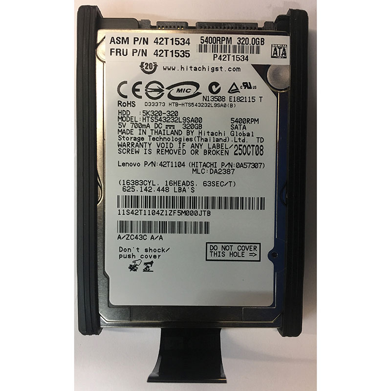 0A57307 - Hitachi 320GB 5400 RPM SATA 2.5" HDD