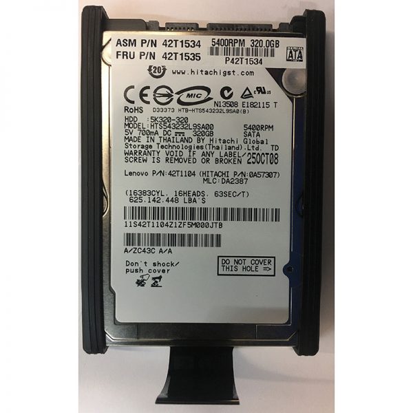 42T1104 - Lenovo 320GB 5400 RPM SATA 2.5" HDD