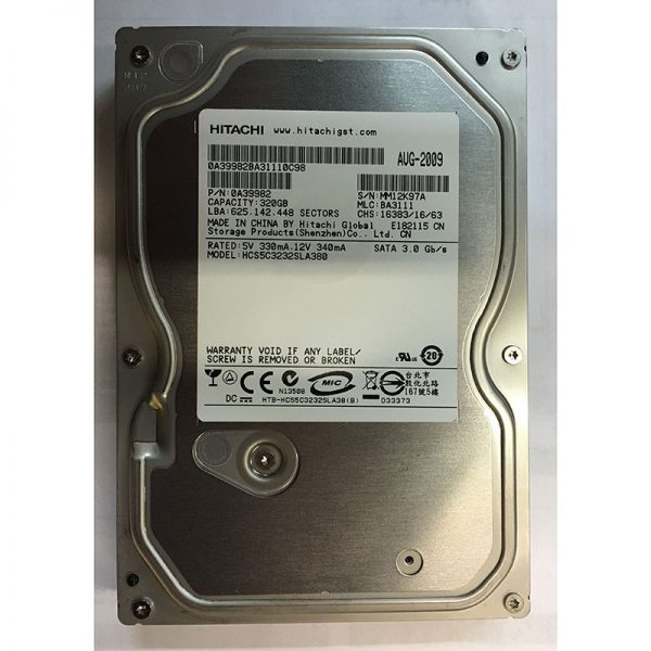 HCS5C3232SLA380 - Hitachi 320GB 7200 RPM SATA 3.5" HDD