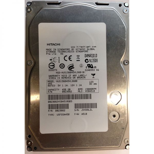 HUS156045VLS600 - Hitachi 450GB 15K RPM SAS 3.5" HDD