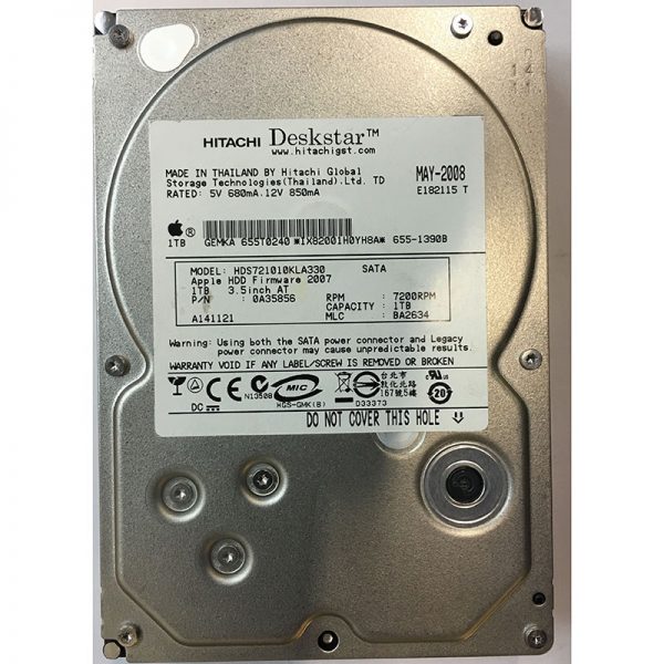 HDS721010KLA330 - Hitachi 1TB 7200 RPM SATA 3.5" HDD