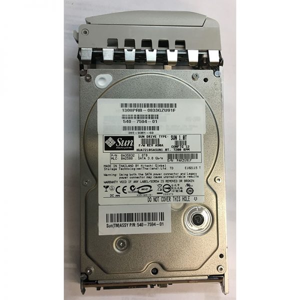 HUA7210SASUN1.0T - Sun 1TB 7200 RPM SATA 3.5" HDD with tray for J4202