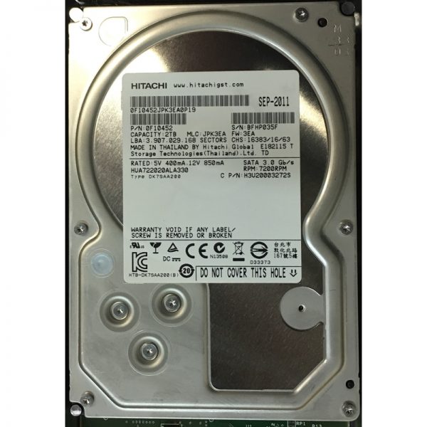 HUA722020ALA330 - Hitachi 2TB 7200 RPM SATA 3.5" HDD