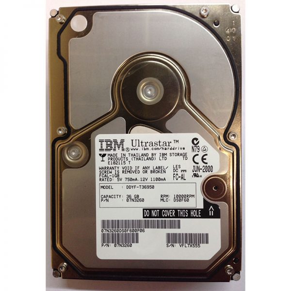 07N3260 - IBM 36GB 10K RPM FC  3.5" HDD