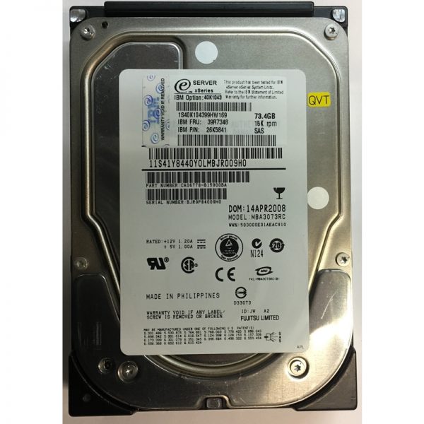 41Y8440 - IBM 73GB 15K RPM SAS 3.5" HDD no tray