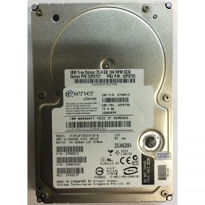 19K1240 - IBM 73GB 10K RPM SCSI 3.5" HDD U320 80 pin IBM IC35L073UCDY10-0 version