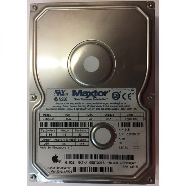 655-0815 - Apple 6.8GB 5400 RPM IDE 3.5" HDD