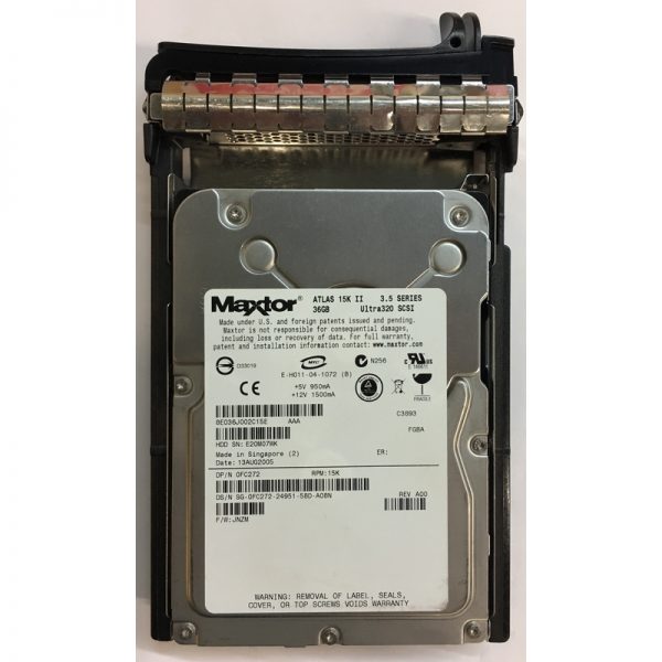 8E036J0 - Maxtor 36GB 15K RPM SCSI 3.5" HDD U320 80 pin