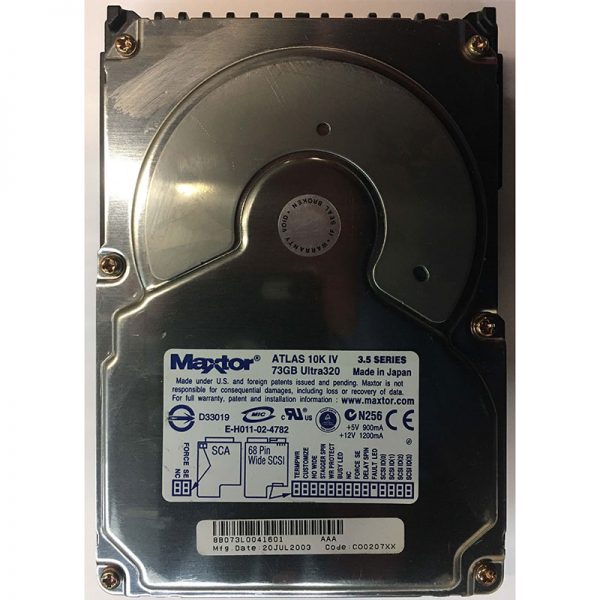 8B073L0  - Maxtor 73GB 10K RPM SCSI 3.5" HDD U320 68 pin