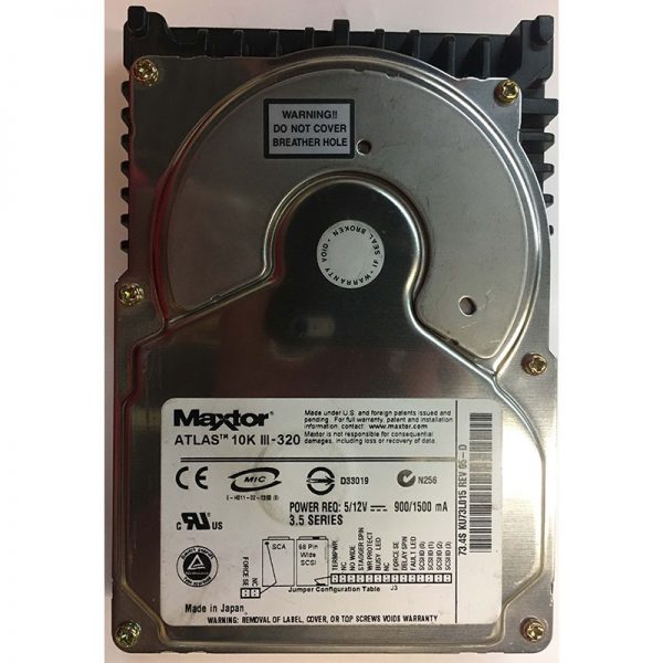 KU73L015 - Maxtor 73GB 10K RPM SCSI 3.5" HDD U160 68 pin