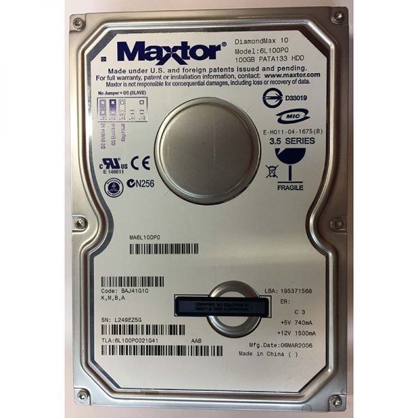 6L100P0021G41 - Maxtor 100GB 7200 RPM IDE 3.5" HDD