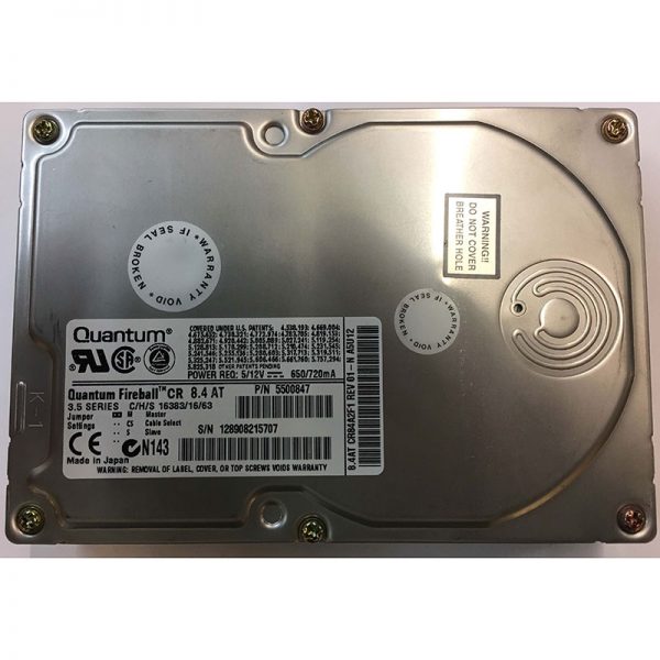 CR84A2F1 - Quantum 8.4GB 5400 RPM IDE 3.5" HDD