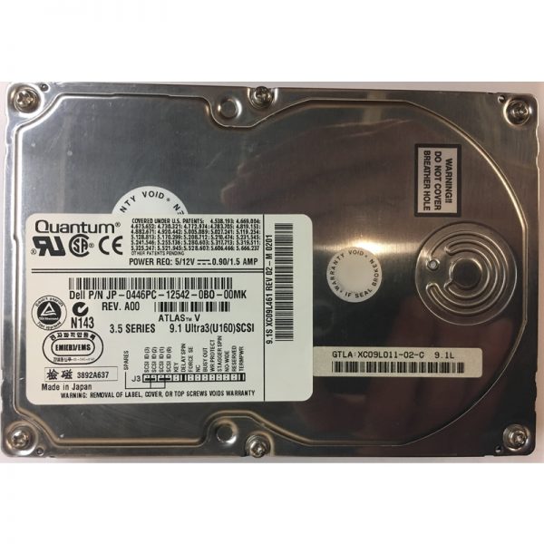 XC09L011 - Quantum 9.1GB 10K RPM SCSI 3.5" HDD U160 68 pin