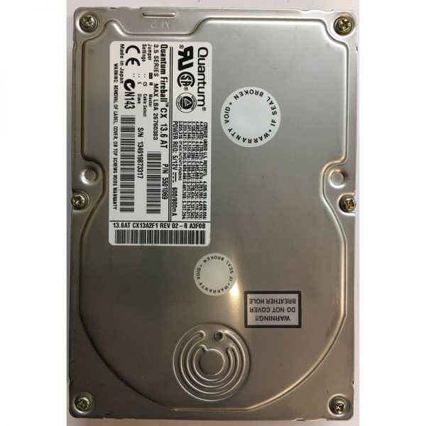 CX13A2F1 - Quantum 13.3GB 5400 RPM IDE 3.5" HDD