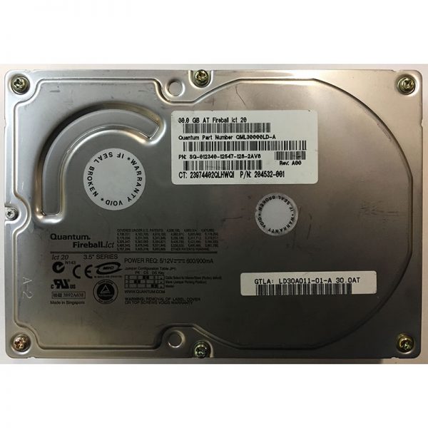 LD30A011 - Quantum 30GB 5400 RPM IDE 3.5" HDD