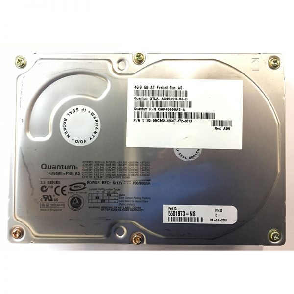 00C142 - Dell 40GB 7200 RPM IDE 3.5" HDD