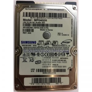 MP0402H - Samsung 40GB 5400 RPM IDE 2.5" HDD