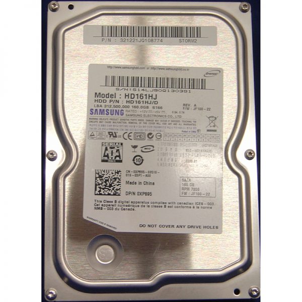 HD161HJ - Samsung 160GB 7200 RPM SATA 3.5" HDD