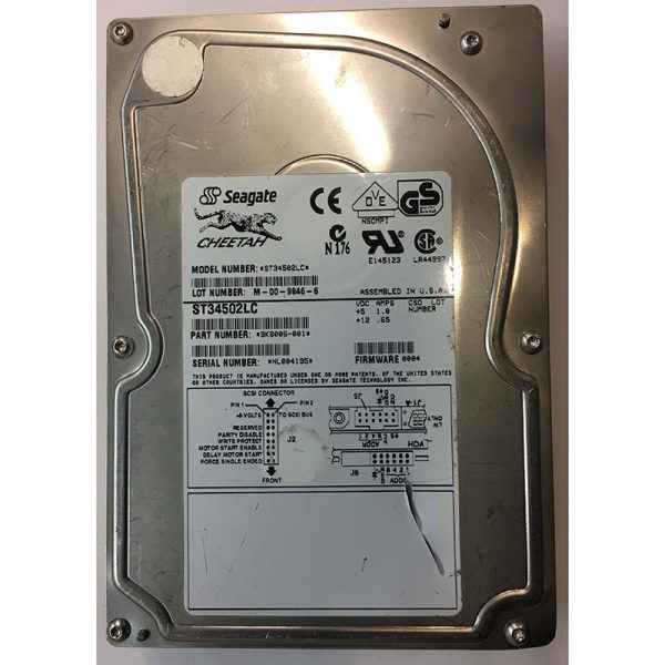 ST34502LC - Seagate 4.5GB 10K RPM SCSI 3.5" HDD 80 pin