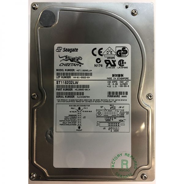 ST118202LW - Seagate 18GB 10K RPM SCSI 3.5" HDD 68 pin