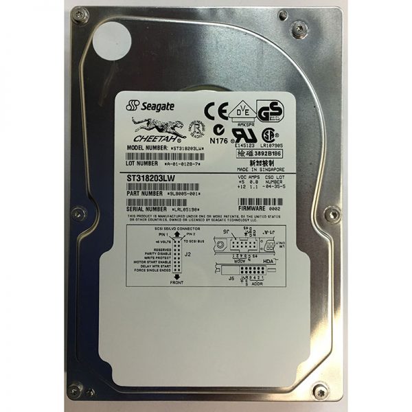 9L8005-001 - Seagate 18GB 10K RPM SCSI 3.5" HDD Ultra 2 68Pin