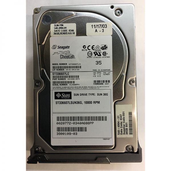 ST336607LC - Seagate 36GB 10K RPM SCSI 3.5" HDD U320 80 Pin