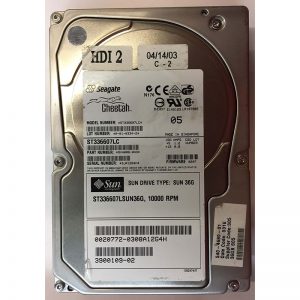 3900109-03 - Sun 36GB 10K RPM SCSI 3.5" HDD U320 80 pin w/ tray, Seagate 9V4006-043 version