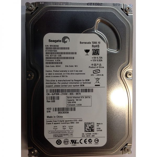 9CY132-035 - Seagate 160GB 7200 RPM SATA 3.5" HDD