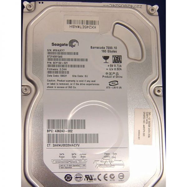 436243-002 - HP 160GB 7200 RPM SATA 3.5" HDD